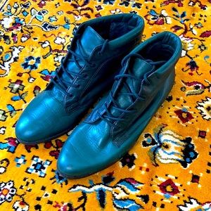 Dark Emerald Green Danexx Grannie Boots